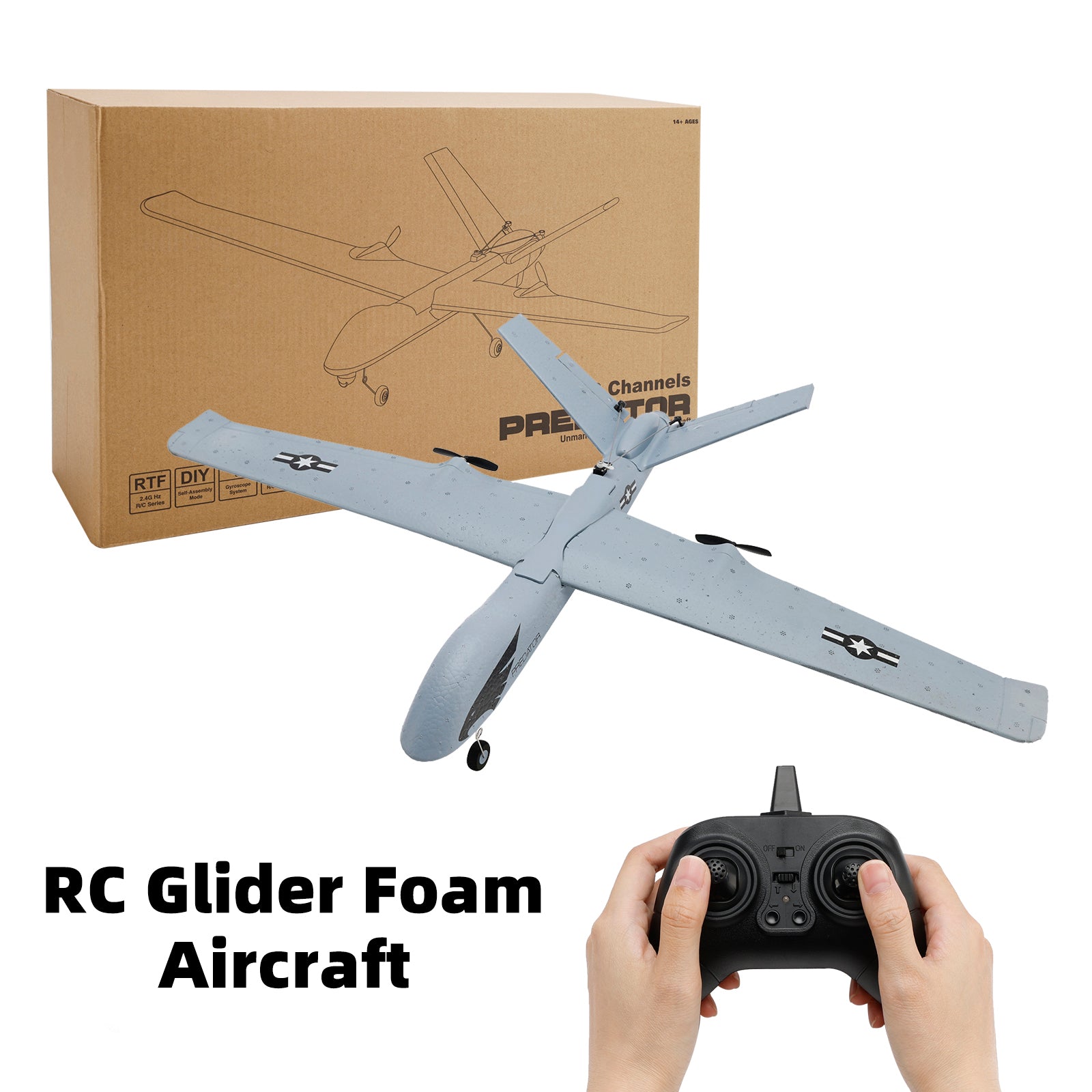RC Glider Foam Aircraft 3CH Z55 RC Airplane Toy With 2 Batteries For Kid Gift