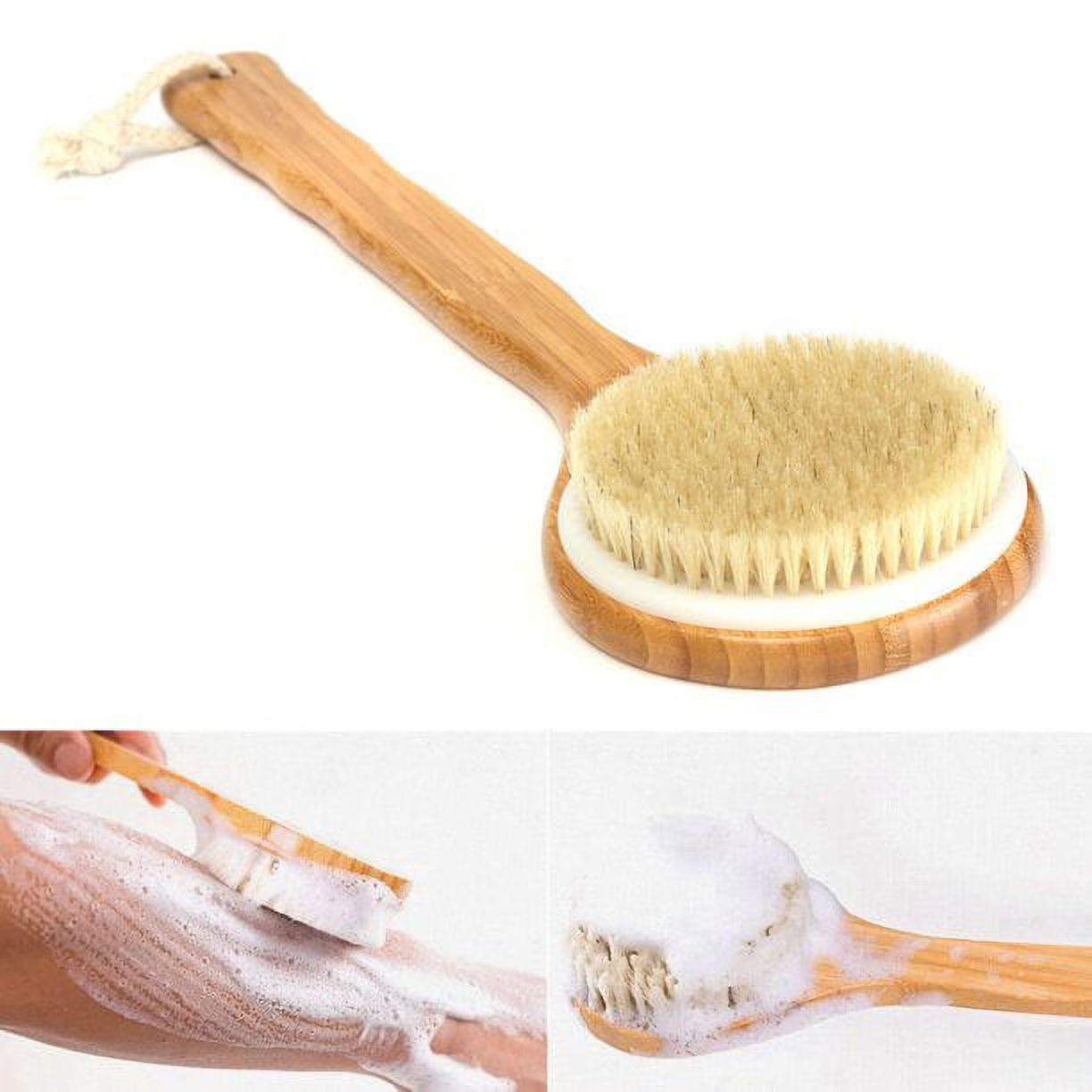 🛁Boar Bristle Bath Brush SPA Body Brush