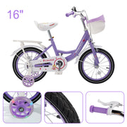 ☆Cute little girl's bike with training wheels.