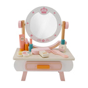 Kid Girls Simulation Vanity Table Children Dressing Mirror Make Up Desk Toy Set