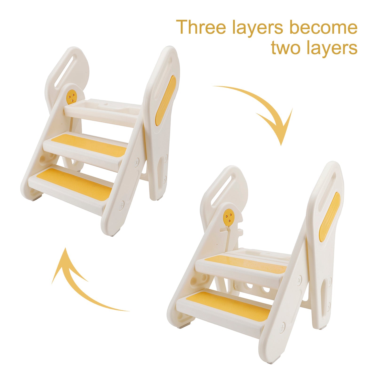Children Foldable Footstool Hand Washing Ladder Baby Convenient Stair