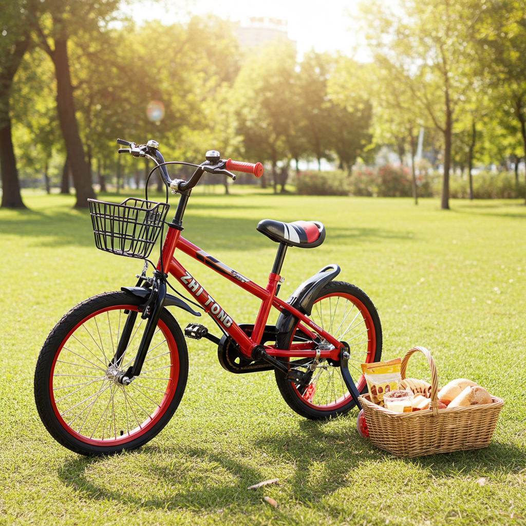 18" Kid's Bike with Removable Training Wheels and Basket