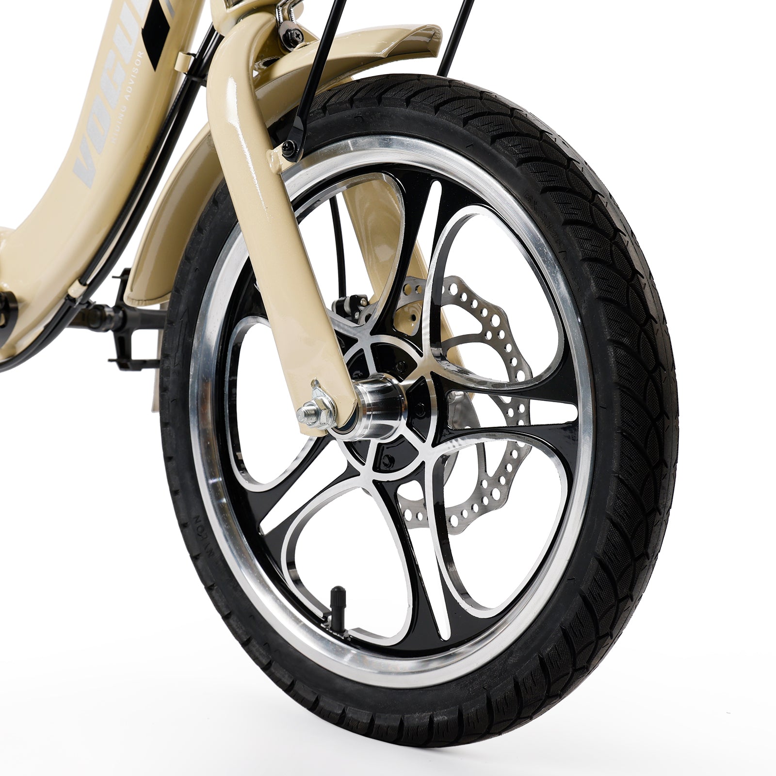 400W 48V 12A Electric Folding Tricycle 3 Wheel E-bike white with Rear Seat for Adult
