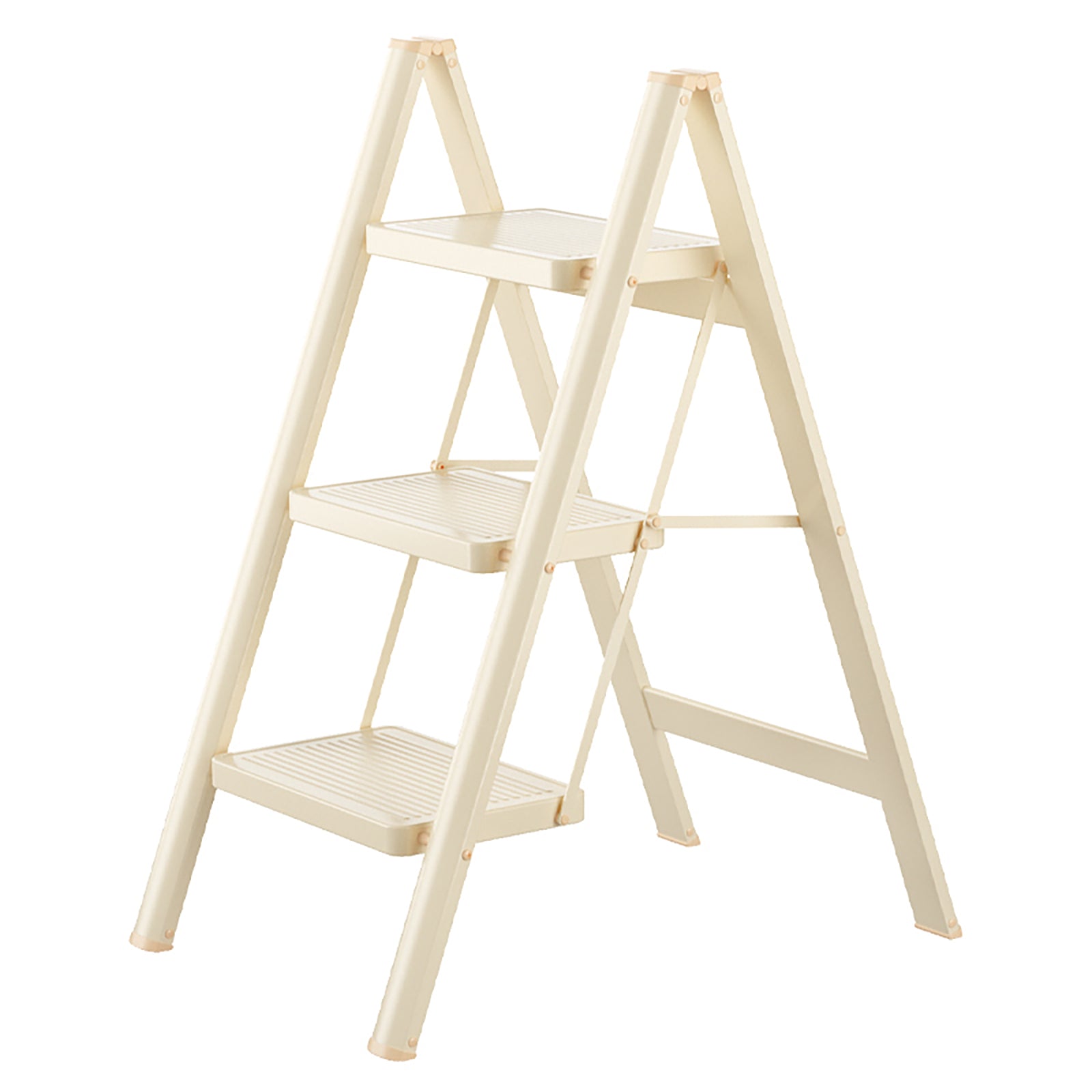 3 Step Ladder Folding Step Stool with Wide Anti-Slip Pedal