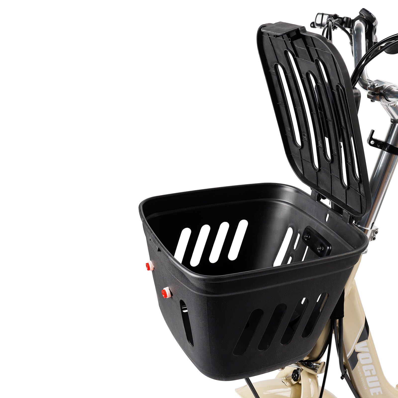 400W 48V 12A Electric Folding Tricycle 3 Wheel E-bike white with Rear Seat for Adult