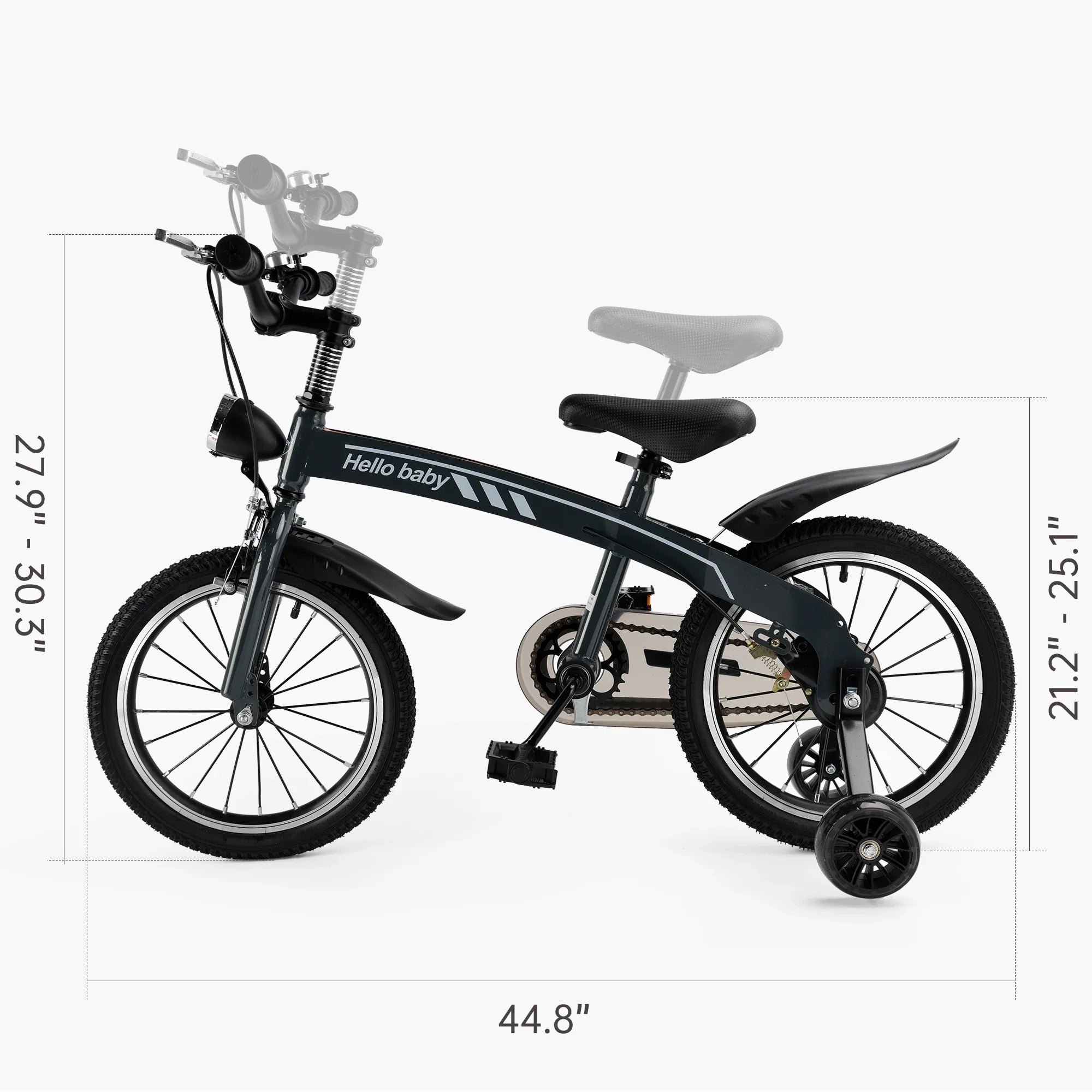 Kid's bike children bicycle with LED headlight boys and girls gift