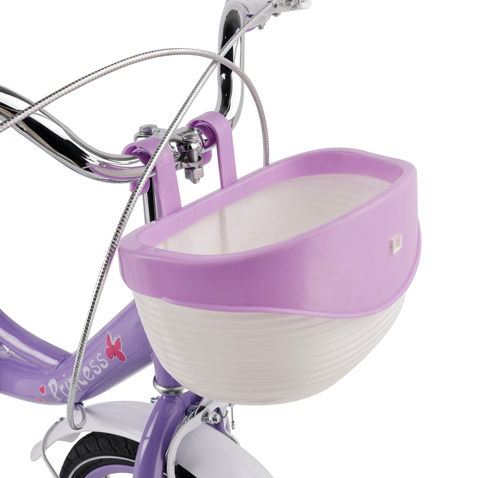 16"/18" Kids Bicycle Girls Bike with Training Wheels Basket Kickstand