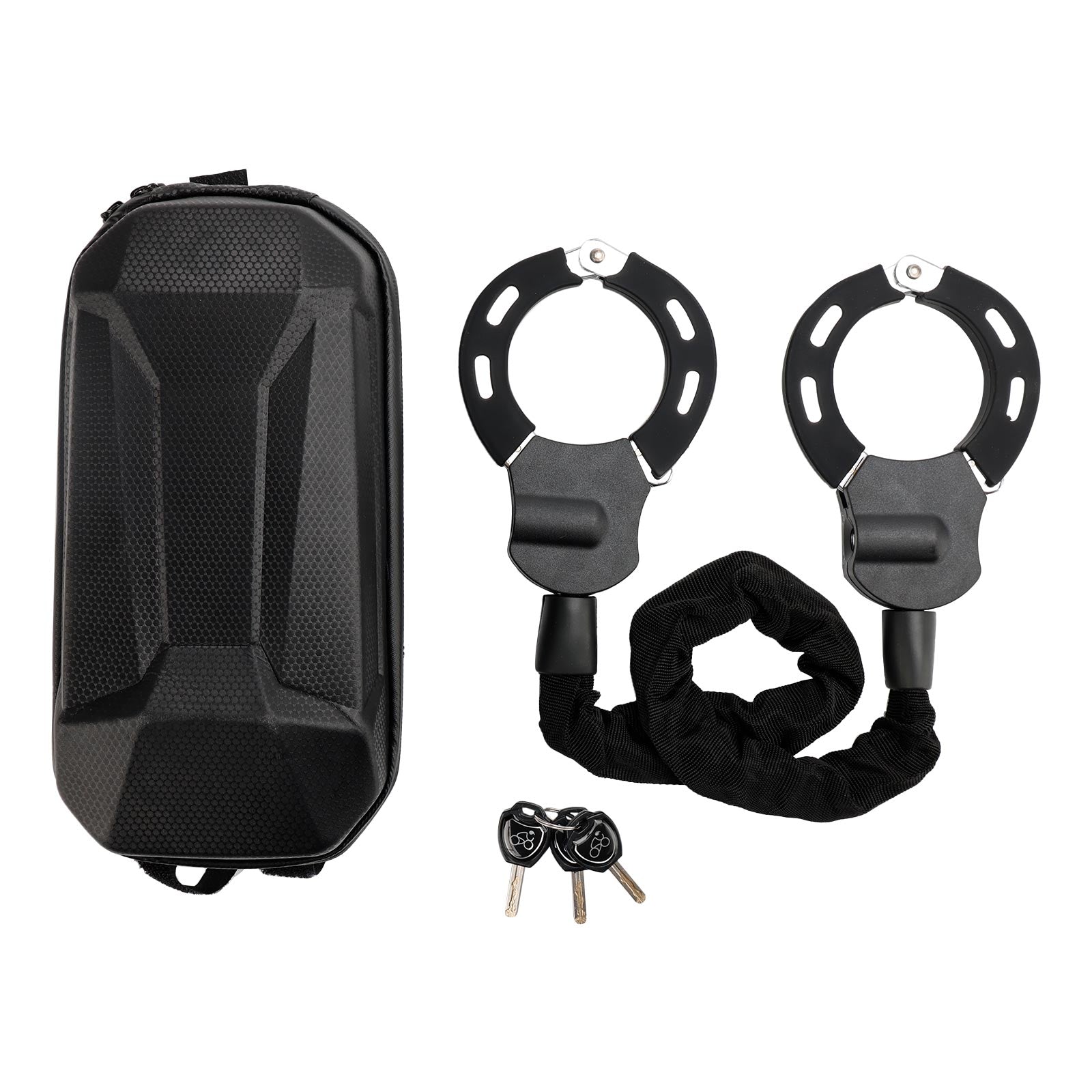 Motorcycle Bike Electric Scooter Lock with Key 60cm Chain Lock Anti Theft W/Bag