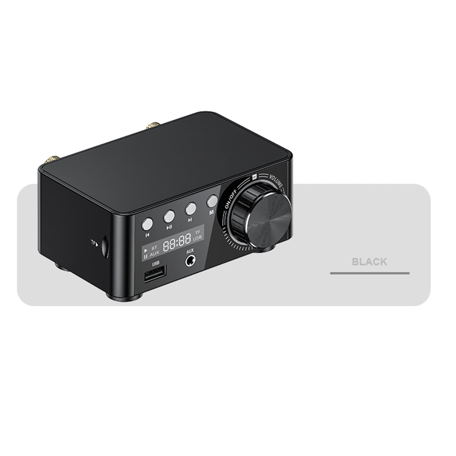 12-24V 50W+50W Bluetooth 5.0 Digital Power Sound Amplifier Desktop HiFi Stereo