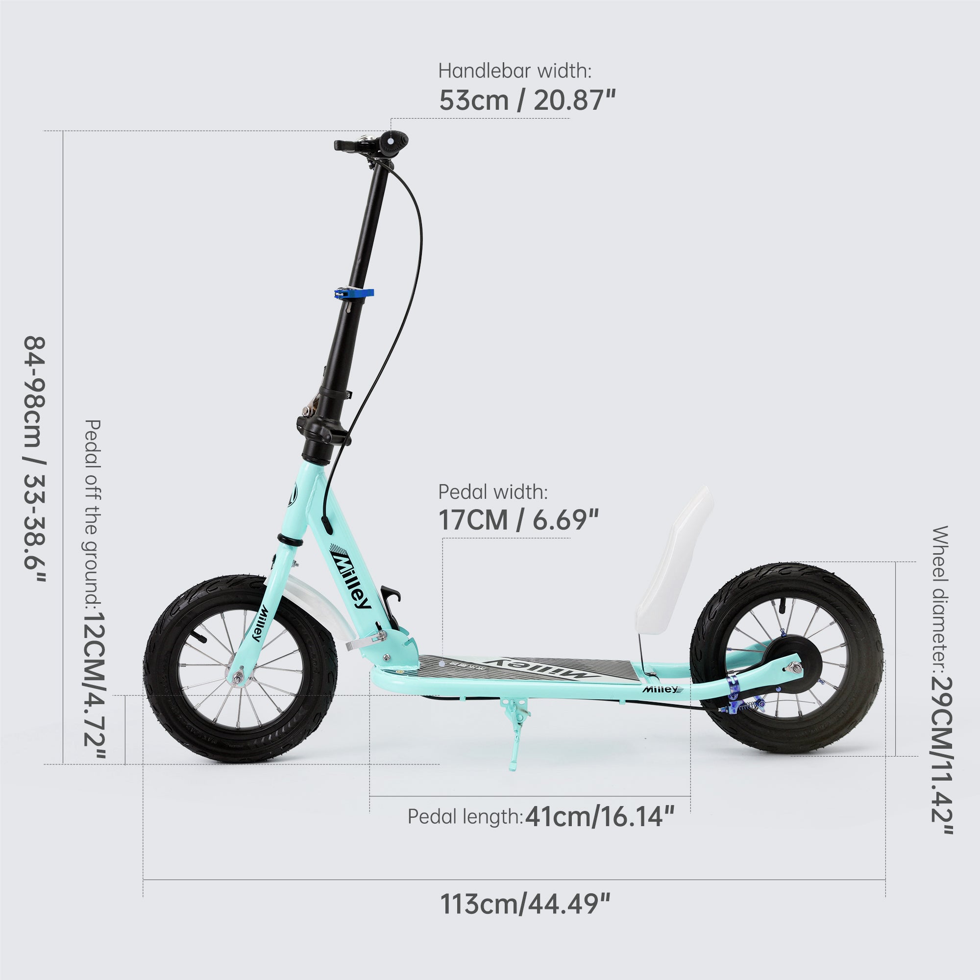 Green Commuter Scooter for Teens & Adults – Foldable, Shock-Absorbing, 12" Air Tires