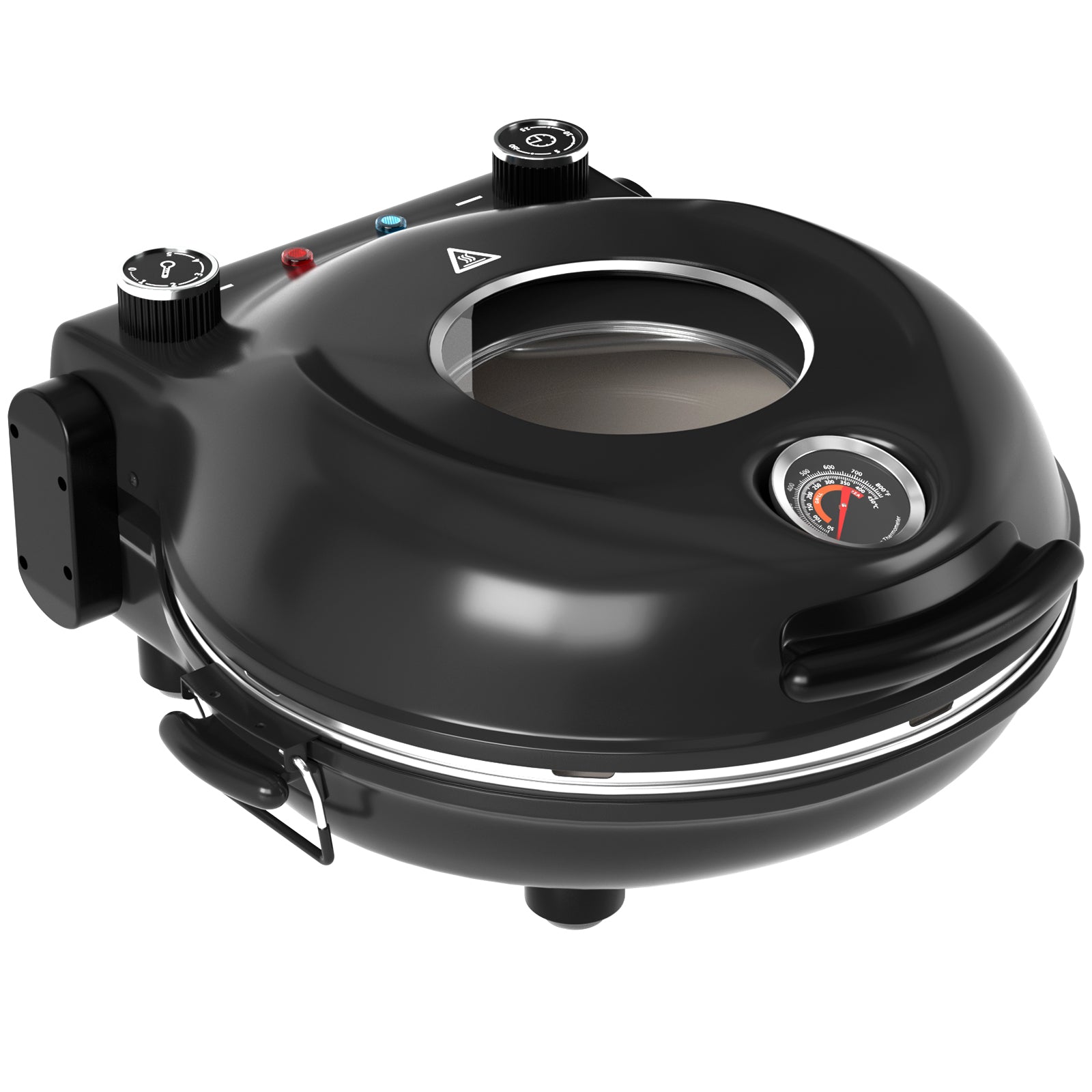 Electric Pizza Maker–12 Inch Electric Pizza Oven Indoor Countertop Maker with Ceramic Stone Heats up to 800˚F