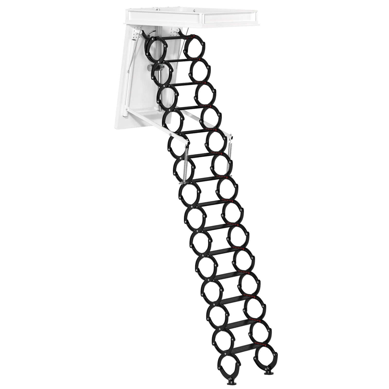 13-Step Electric Alum Folding Ladder 11.8FT Remote Loft Home 3527.5