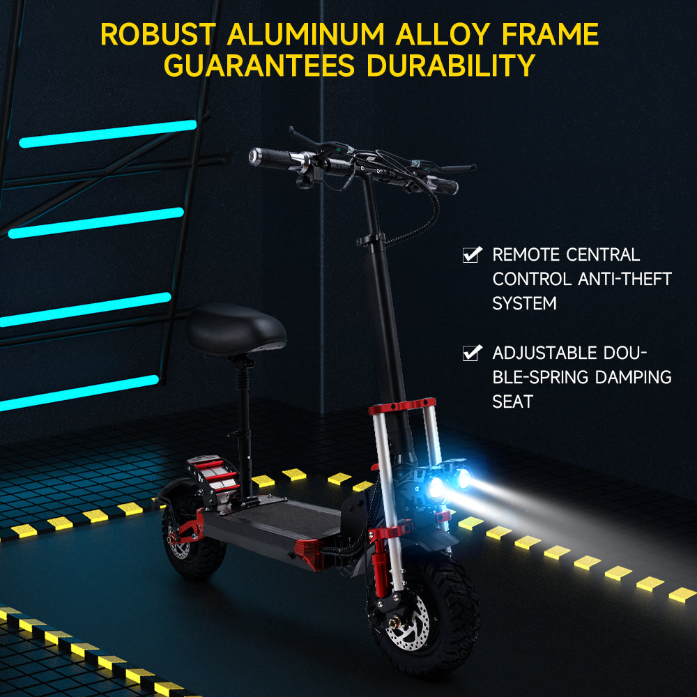 2000W 21Ah Off-Road Alloy Electric Scooter large display screen