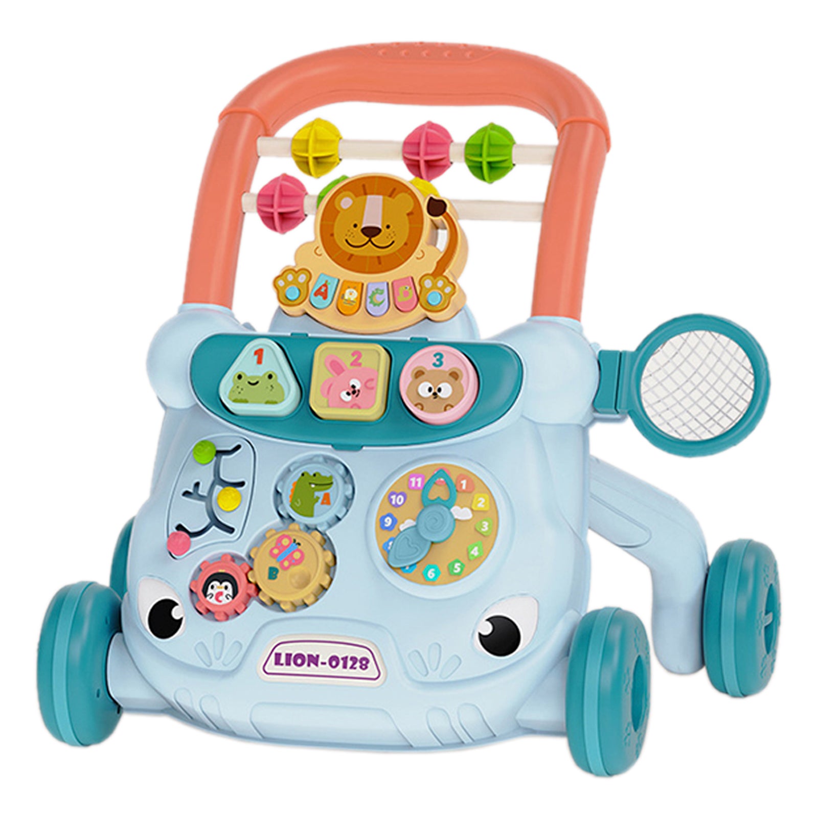 Speed Adjustable Musical Activity Center with water tank for 6 Month and up Baby Walker Sit and Stand Push Learning Toys