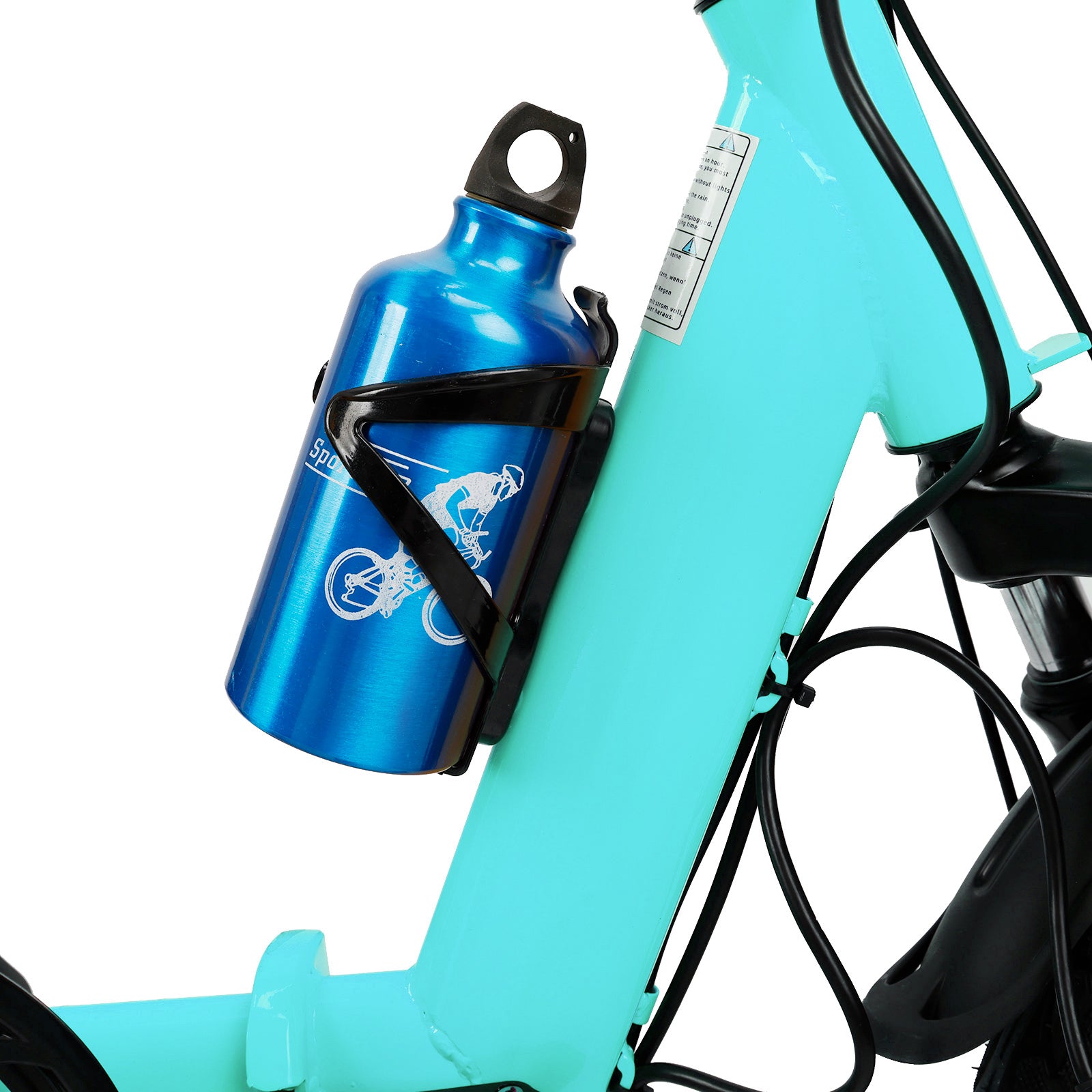 Cyan 350W Electric Trike with Foldable Design & 3 Speeds