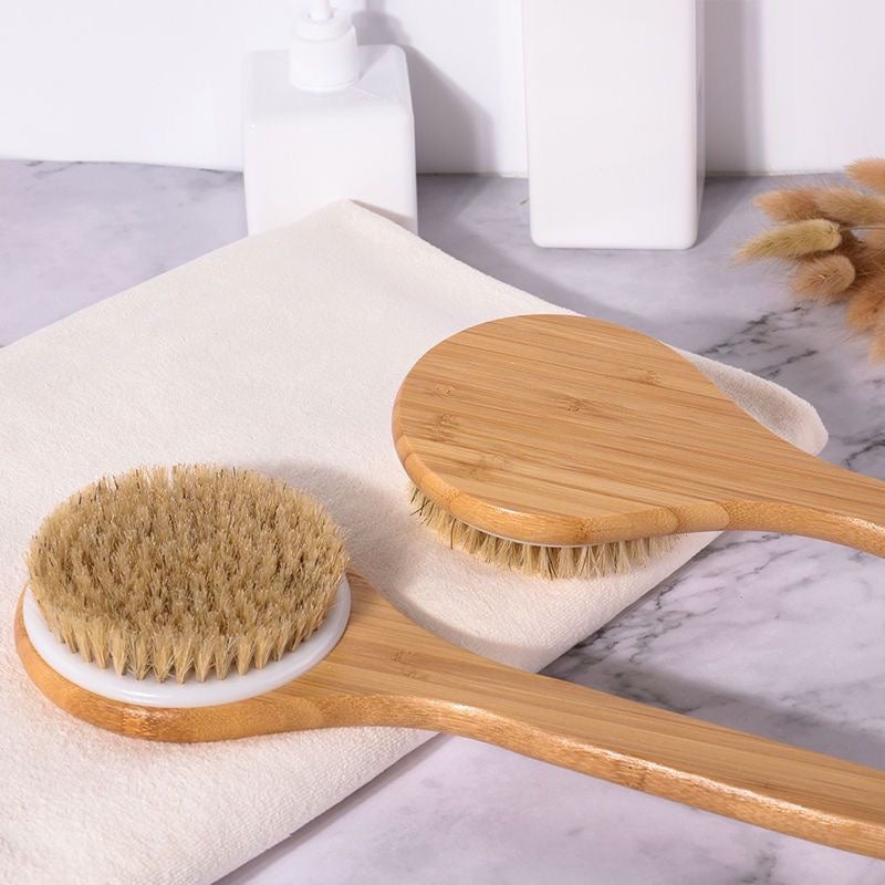 🛁Boar Bristle Bath Brush SPA Body Brush