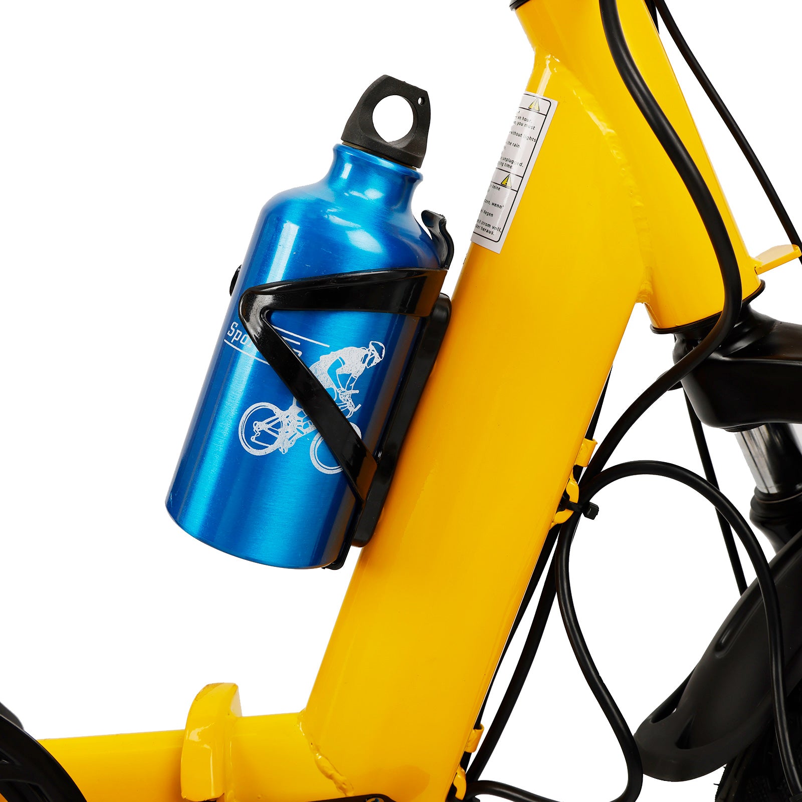Yellow Electric Trike with Long-Lasting Battery & Comfort