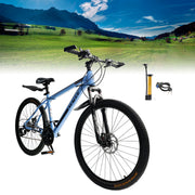 26 inches Vibrant Blue 27-Speed Bike with Pro Suspension & Brakes