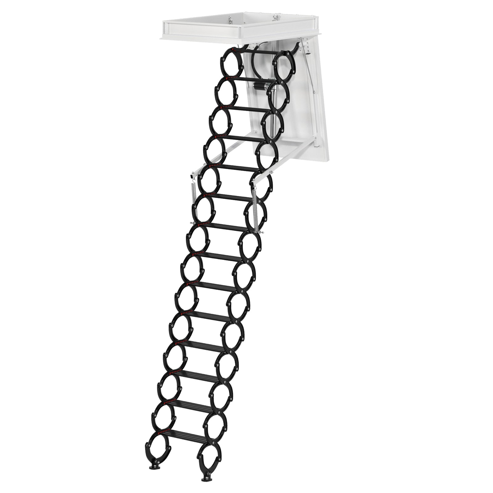 13-Step Electric Alum Folding Ladder 11.8FT Remote Loft Home 3527.5