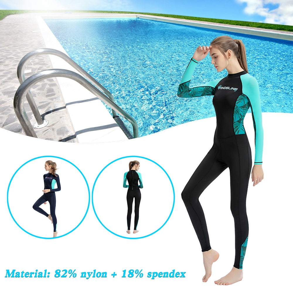 Ultra-thin Women's Ice Silk Sunscreen Full Body Diving Wetsuit