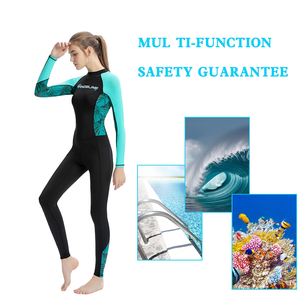 Ultra-thin Women's Ice Silk Sunscreen Full Body Diving Wetsuit