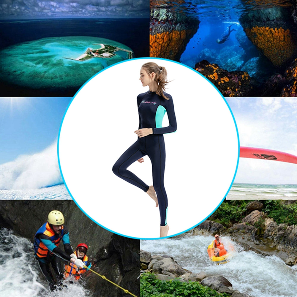 Ultra-thin Women's Ice Silk Sunscreen Full Body Diving Wetsuit