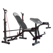 Adjustable Weight Bench Foldable Workout Bench Set  Press With Barbell Rack