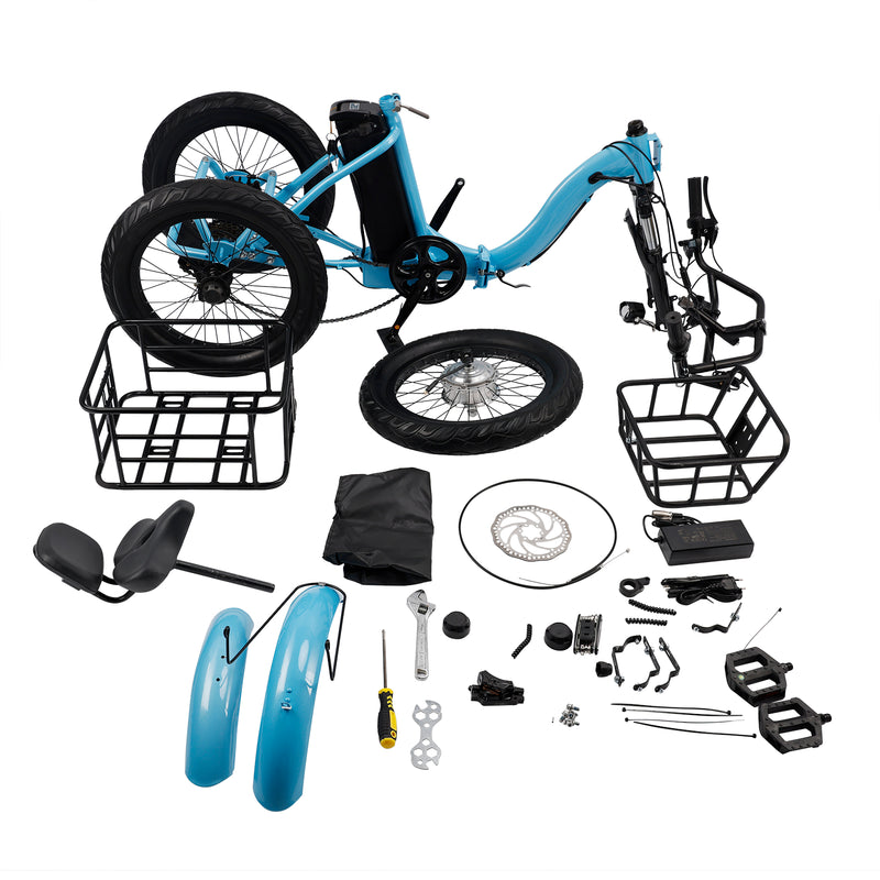 Tricycle component detail - motor & chain