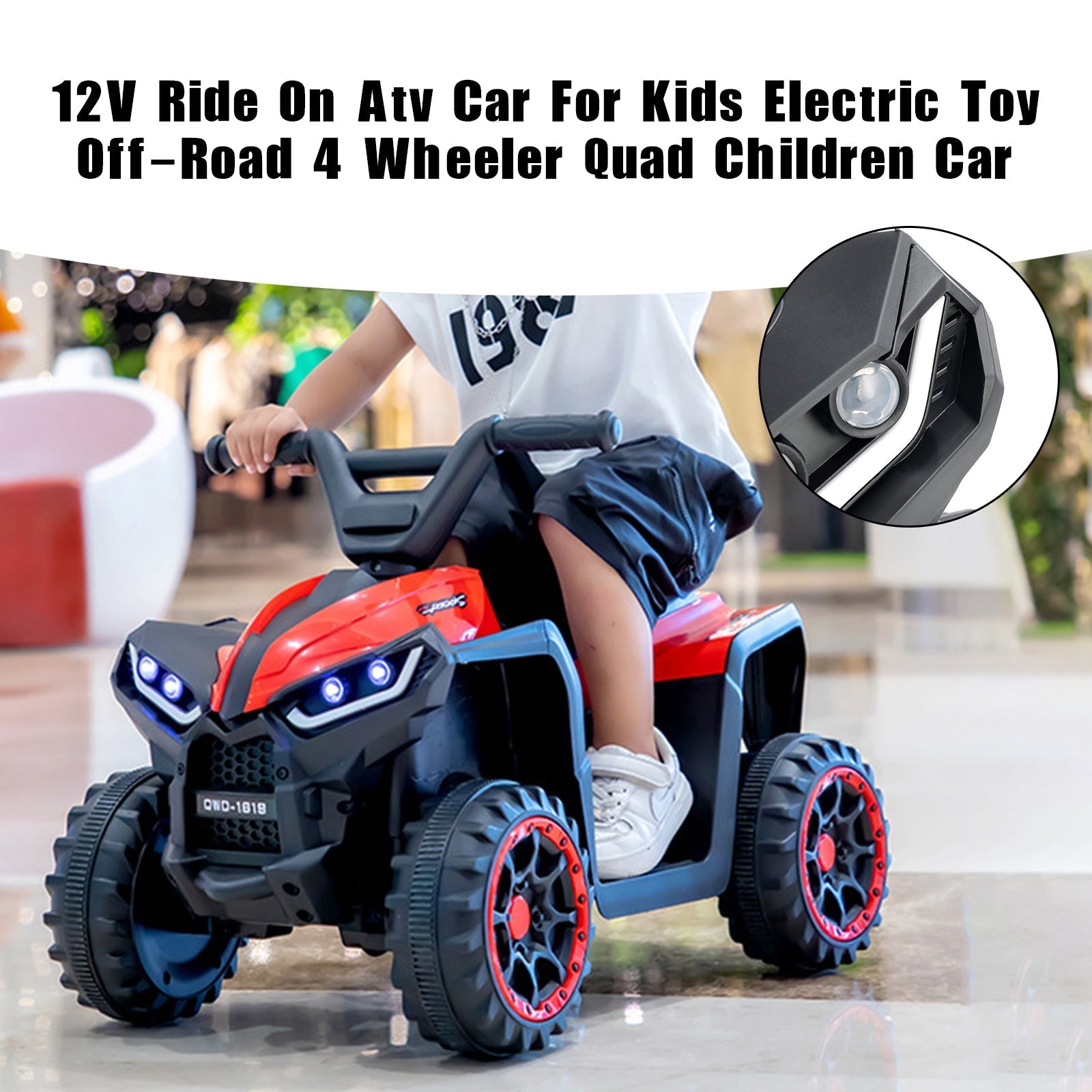 Kids Electric Ride-On ATV – Off-Road 4-Wheeler Quad Toy Car