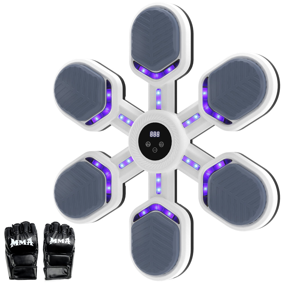 Boxing Wall Mount Machine for Adults Teens Boxing Workout Equipment Target for Home Office Music Boxing Machine Gym Smart Bluetooth Punching Trainer with Gloves 9 Modes & 9 Speeds