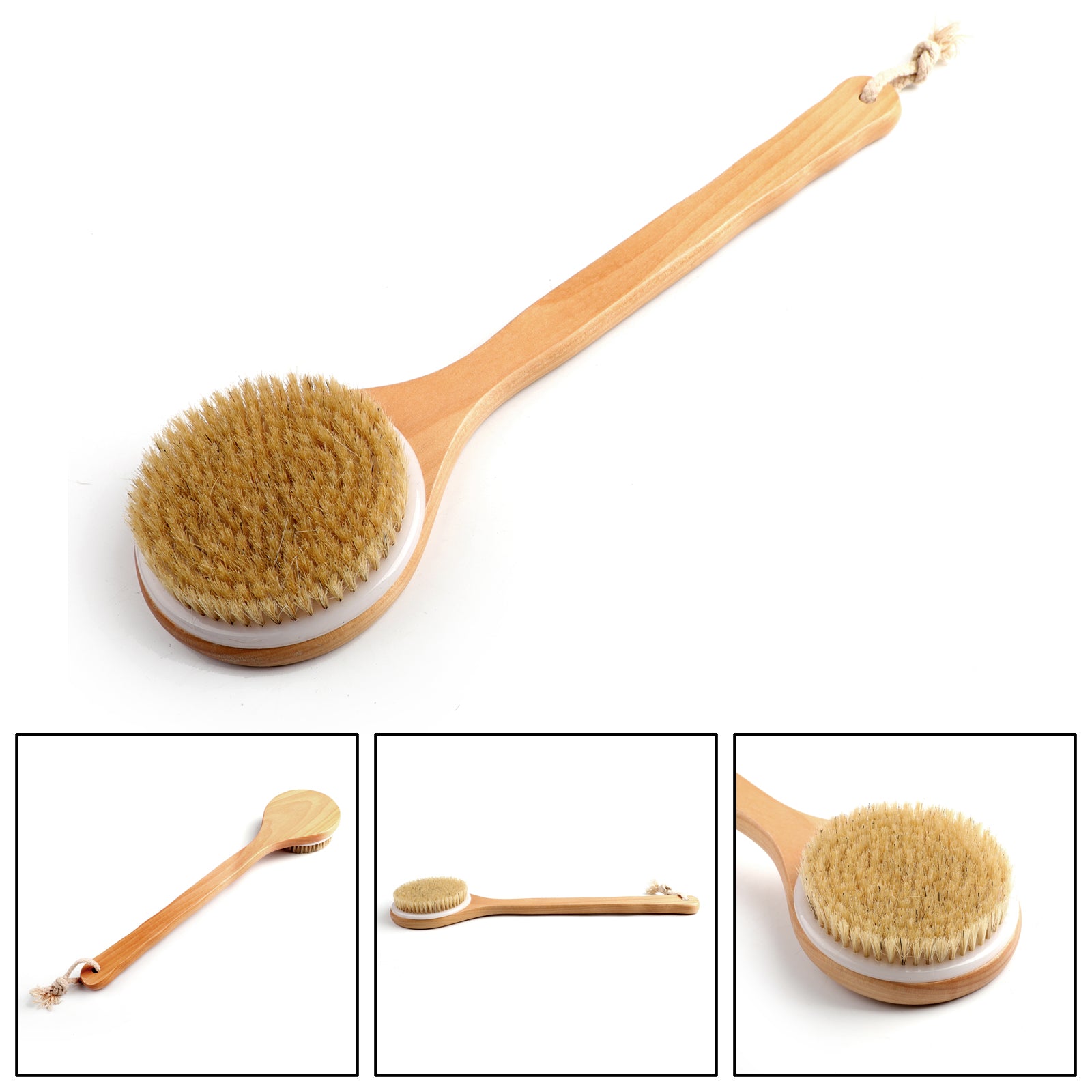🛁Boar Bristle Bath Brush SPA Body Brush