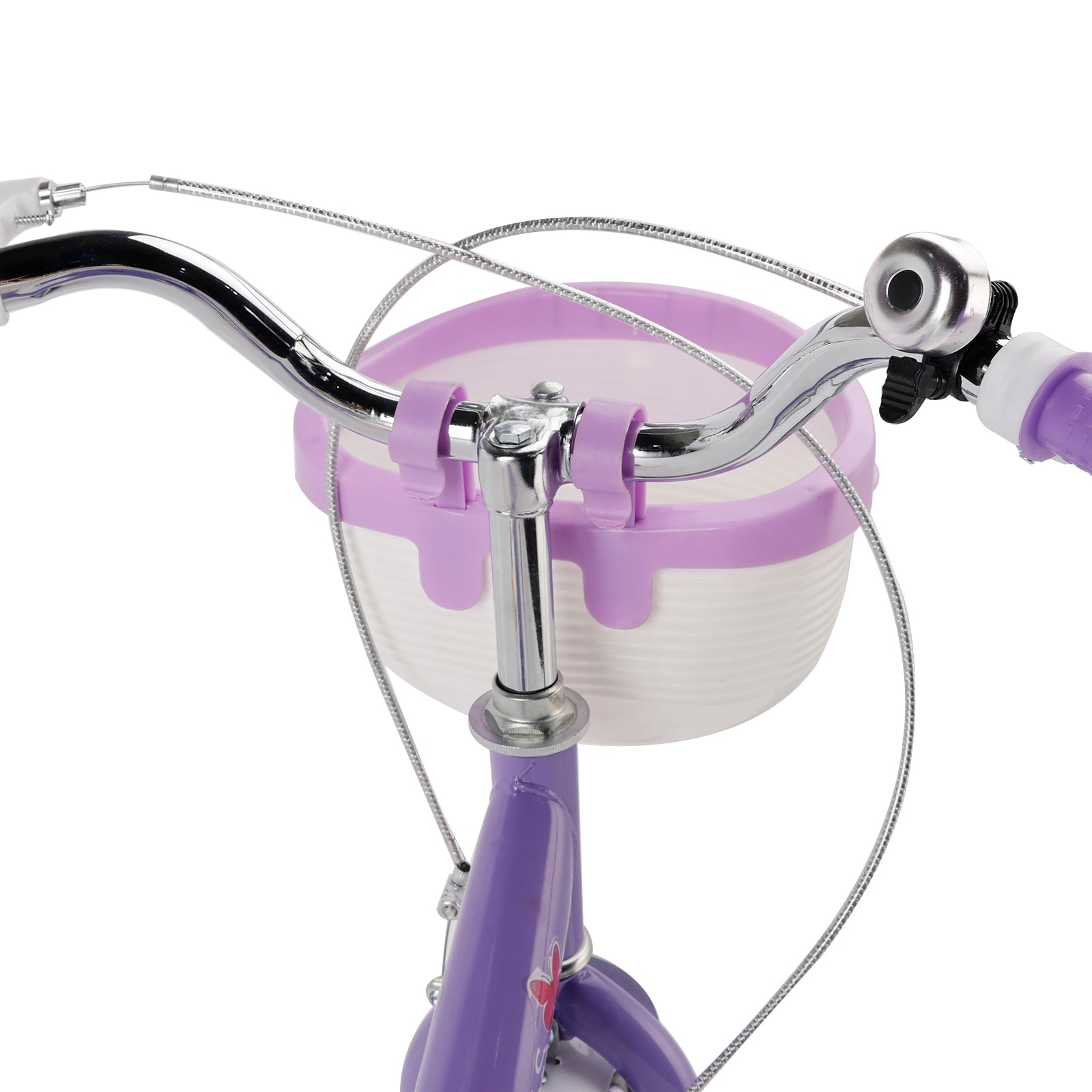 16"/18" Kids Bicycle Girls Bike with Training Wheels Basket Kickstand