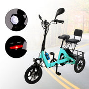 Folding Electric tricycle  3 Wheel E-Bike Adult Motorized Tricycle 48V