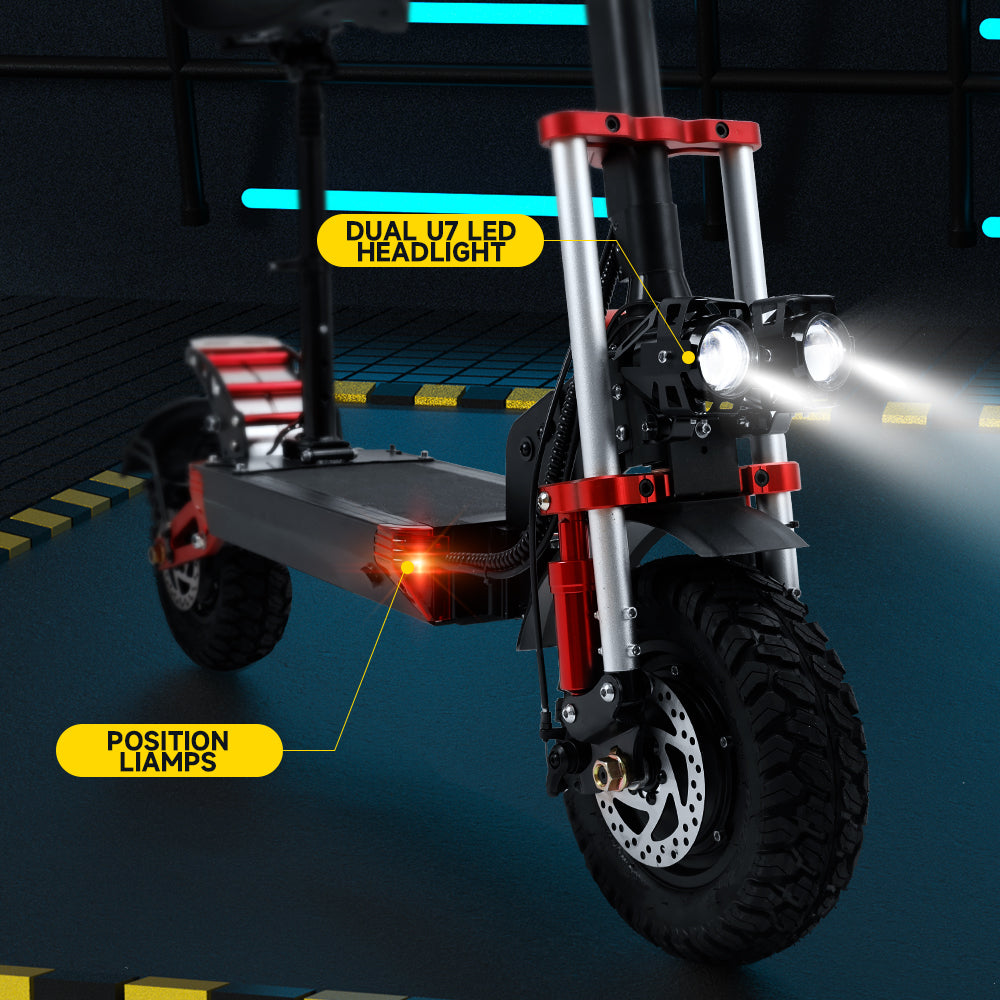 2000W 21Ah Off-Road Alloy Electric Scooter large display screen