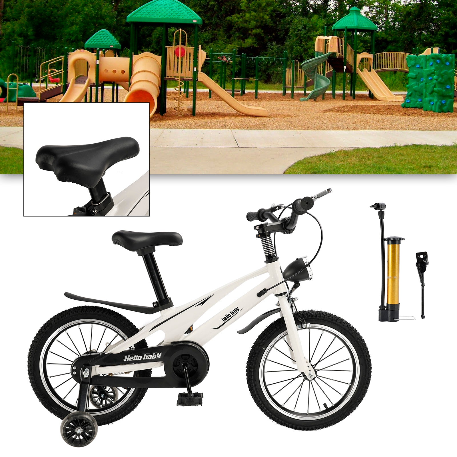 16 inches Magnesium alloy Kid's Bike Child Bicycle Boys and Girls with Basket