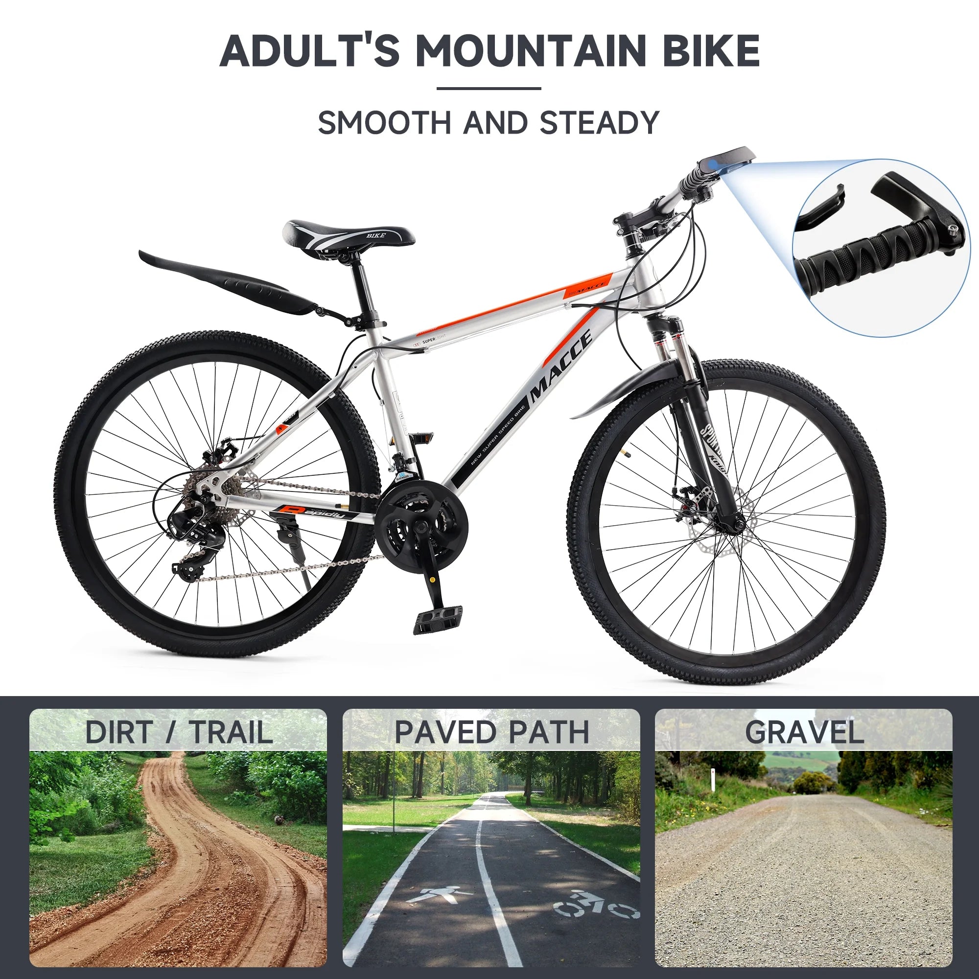 Stylish 26-Inch Bike for Rugged Trails & Smooth Rides