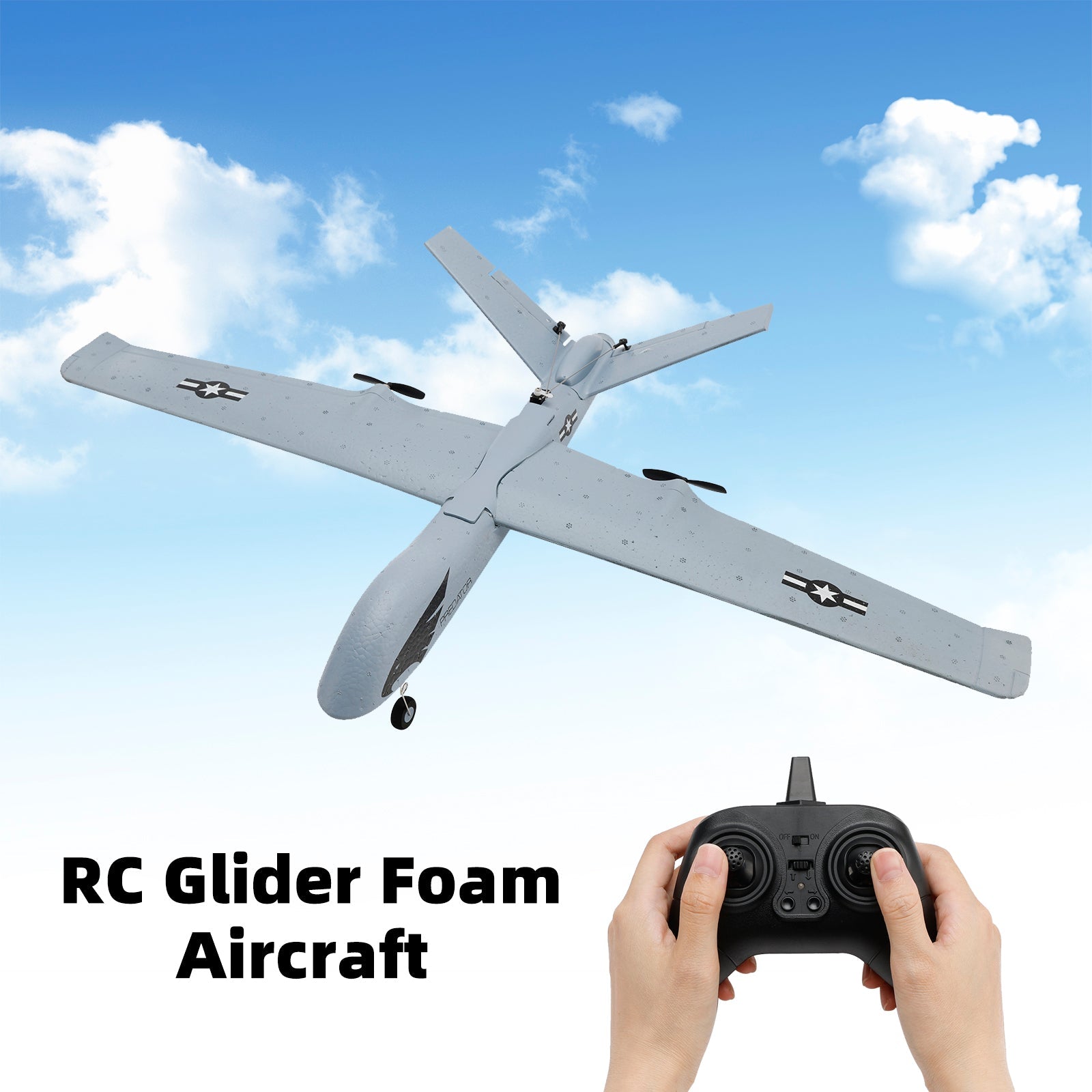RC Glider Foam Aircraft 3CH Z55 RC Airplane Toy With 2 Batteries For Kid Gift