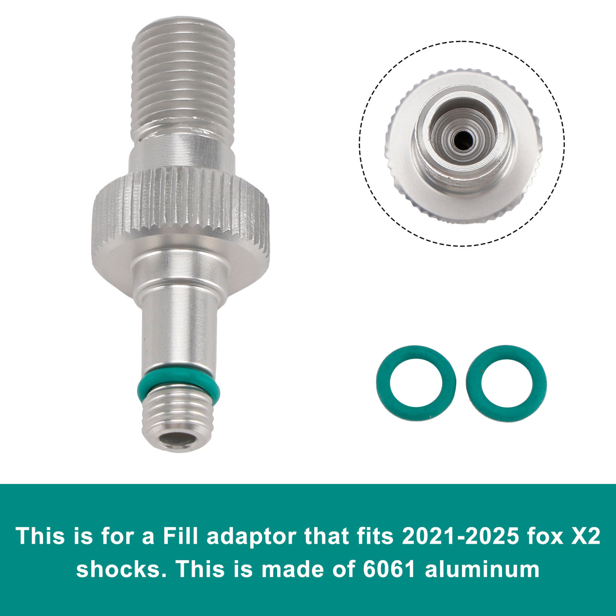 Fox Fill Machine Air Fill Adaptor- clone of fox #803-01-826-Rezi end For Fox X2/DHX2 20 ...