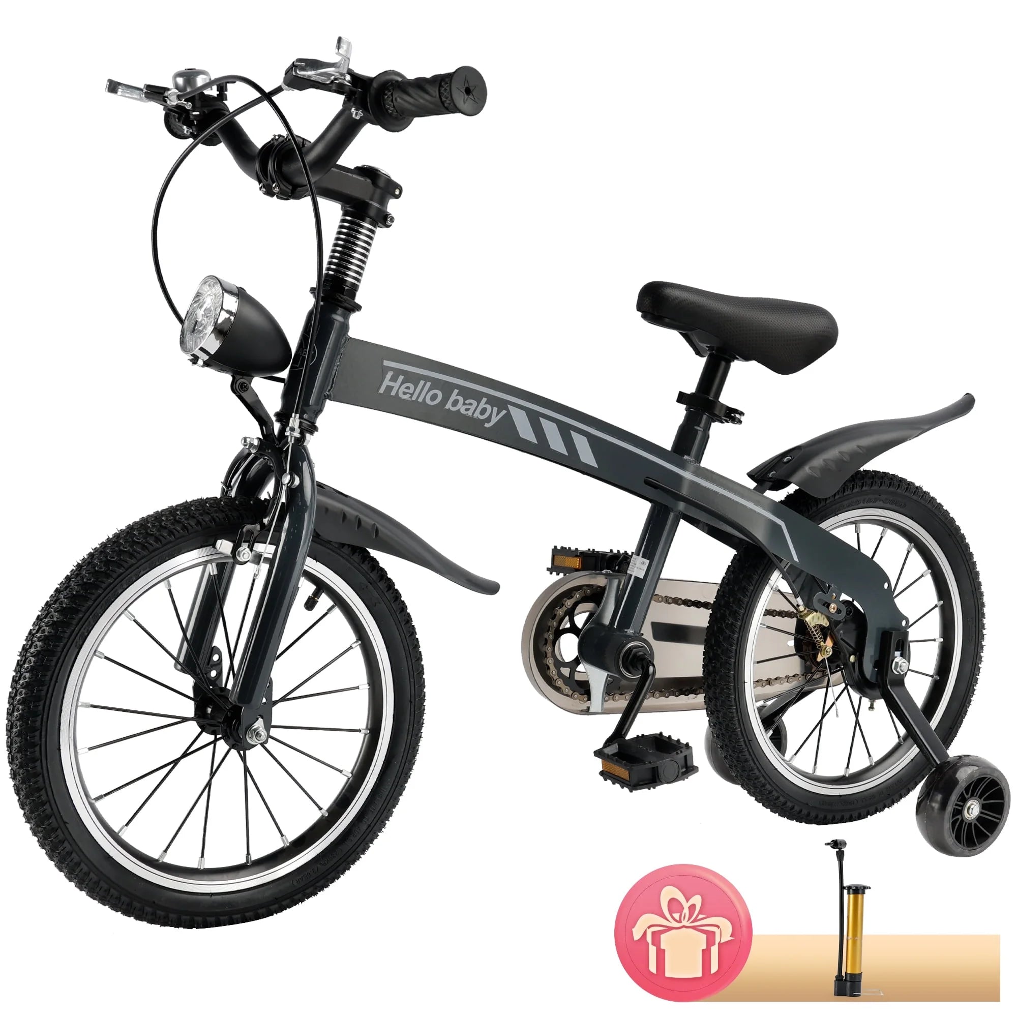Kid's bike children bicycle with LED headlight boys and girls gift