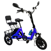 For Adult Electric tricycle 3 Wheel E-Trike Folding Motorized 48V 350W