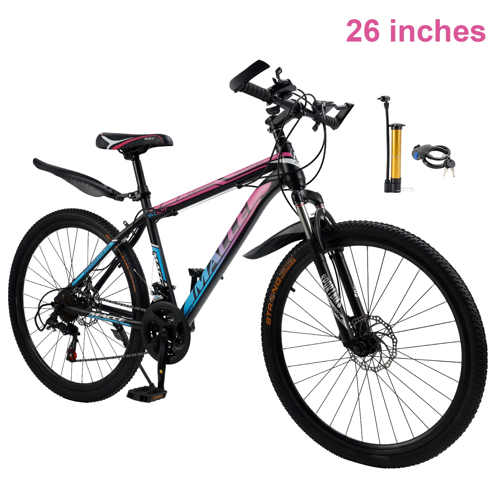Stylish 26-Inch Bike with Suspension & 24-Speed Gears