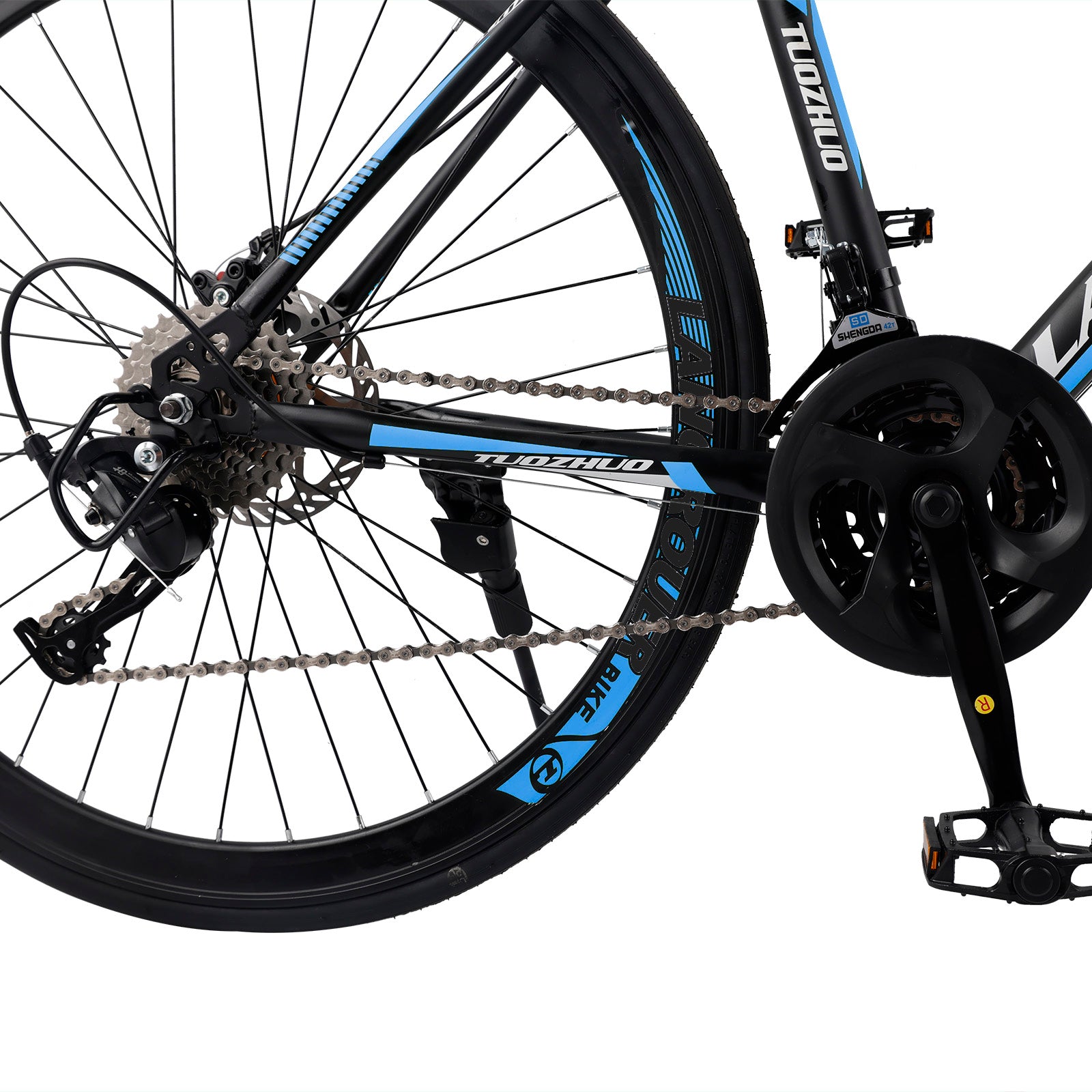 26" 27-Speed Road Bike with Disc Brakes & Advanced Suspension