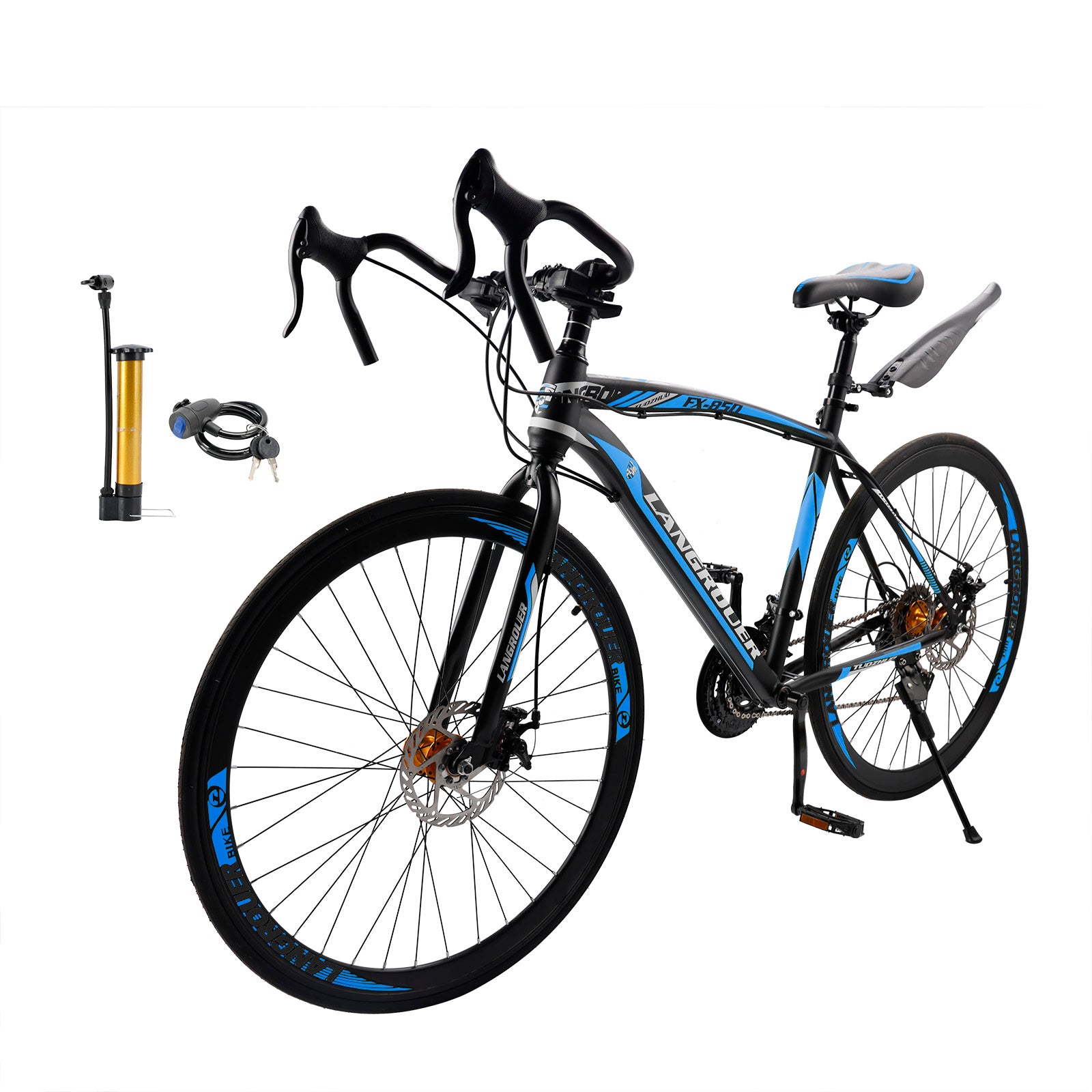 26" 27-Speed Road Bike with Disc Brakes & Advanced Suspension