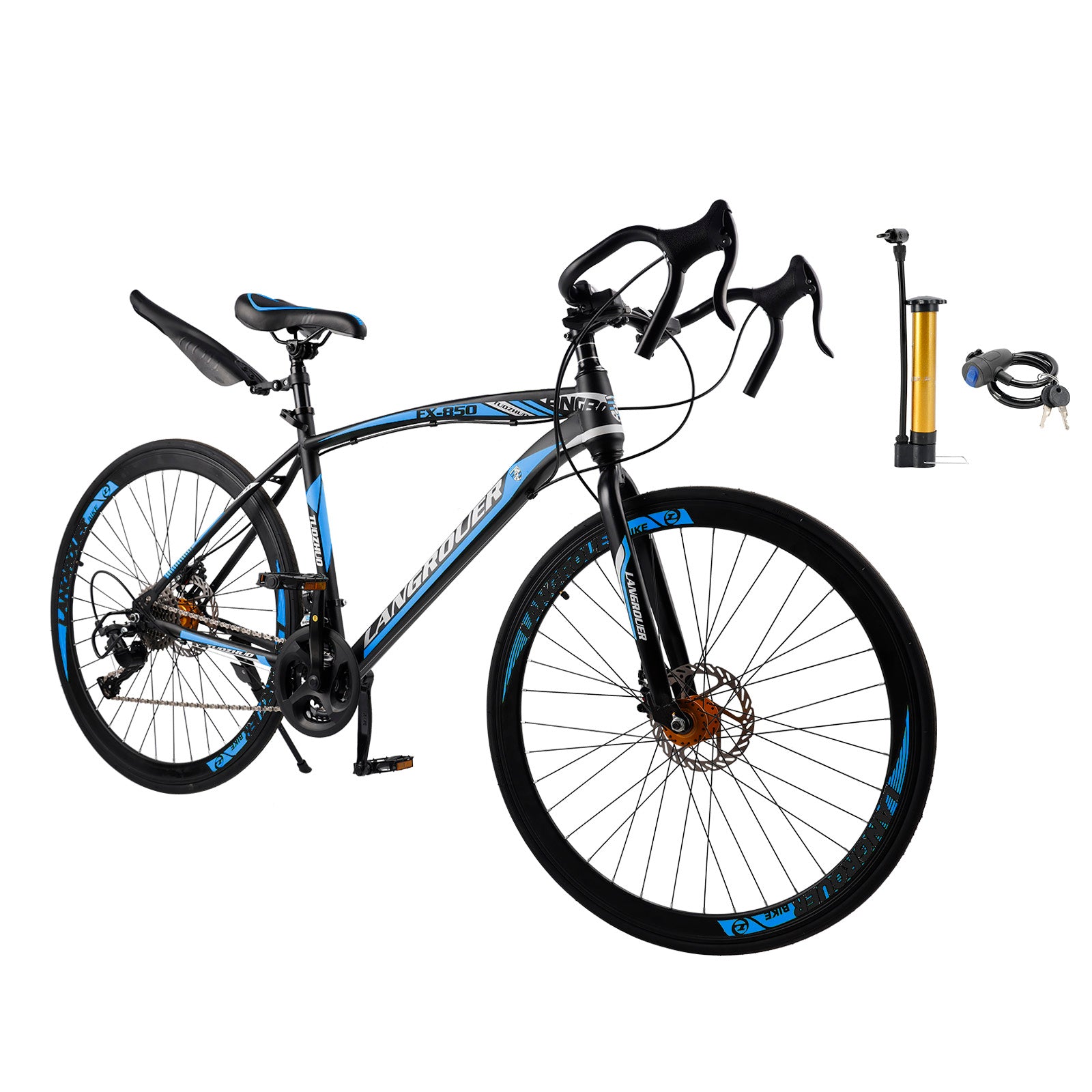 26" 27-Speed Road Bike with Disc Brakes & Advanced Suspension