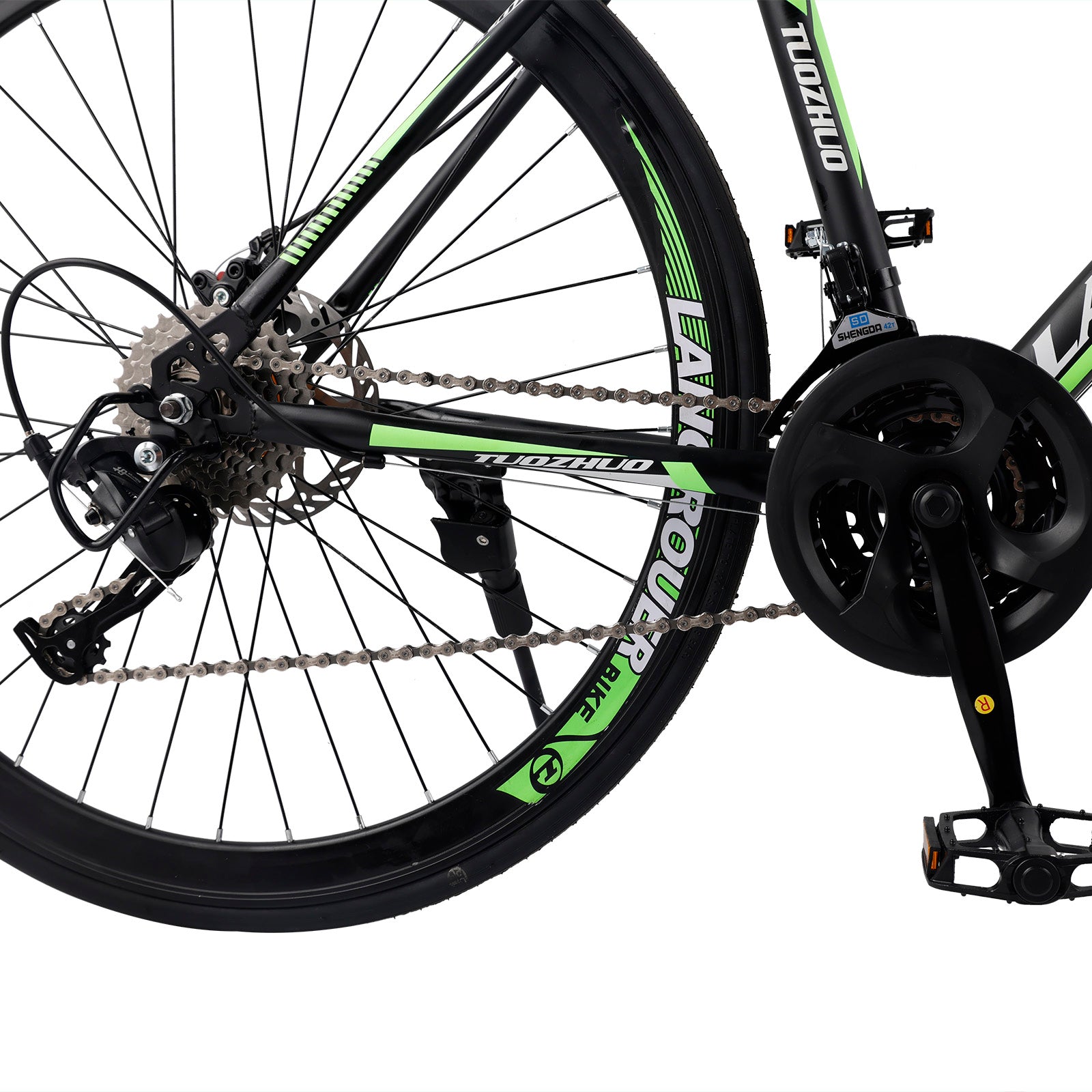 27-Speed Road Bike with Disc Brakes & Stylish Suspension 26"