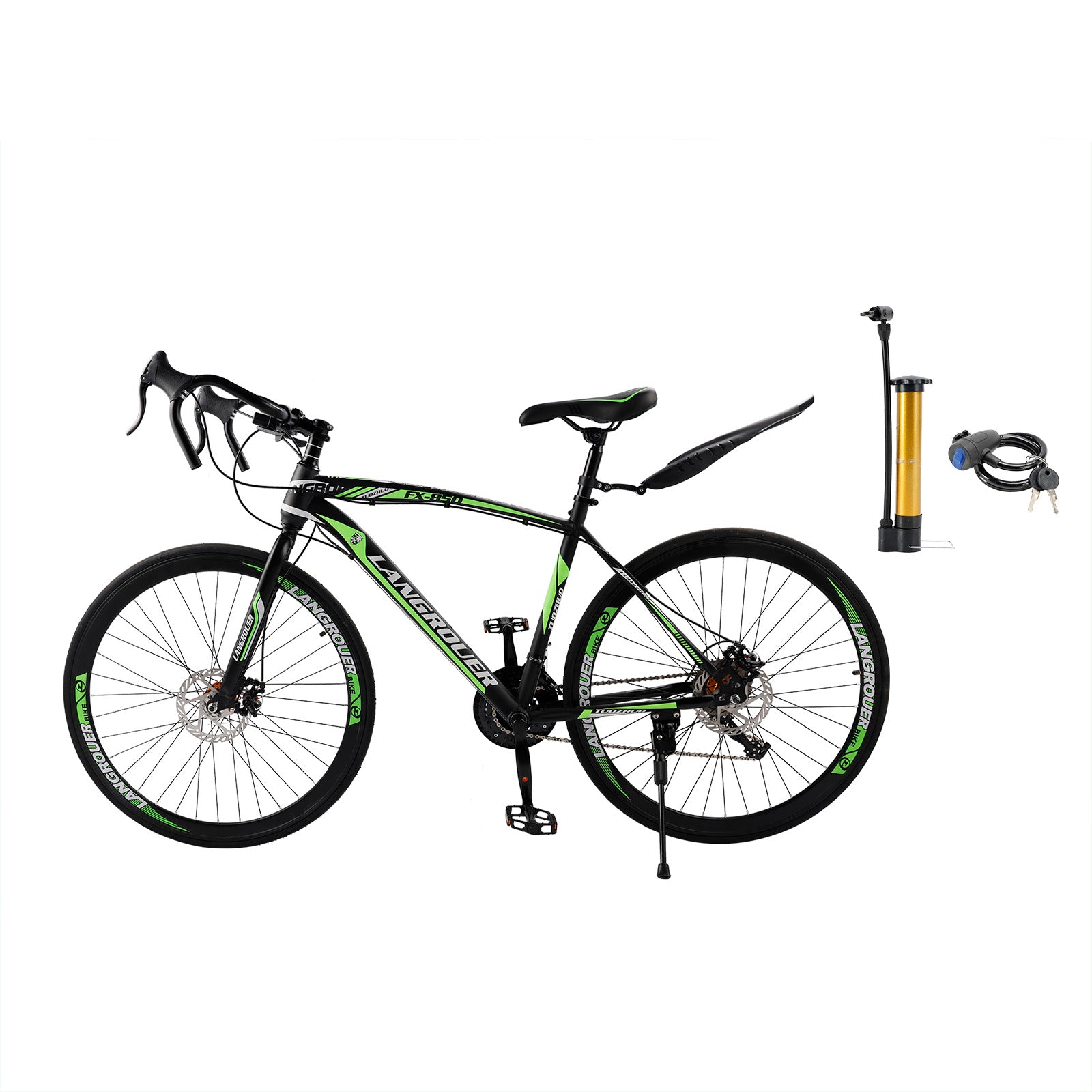 27-Speed Road Bike with Disc Brakes & Stylish Suspension 26"
