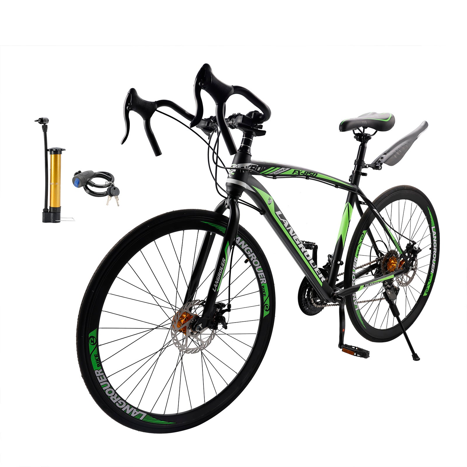 27-Speed Road Bike with Disc Brakes & Stylish Suspension 26"