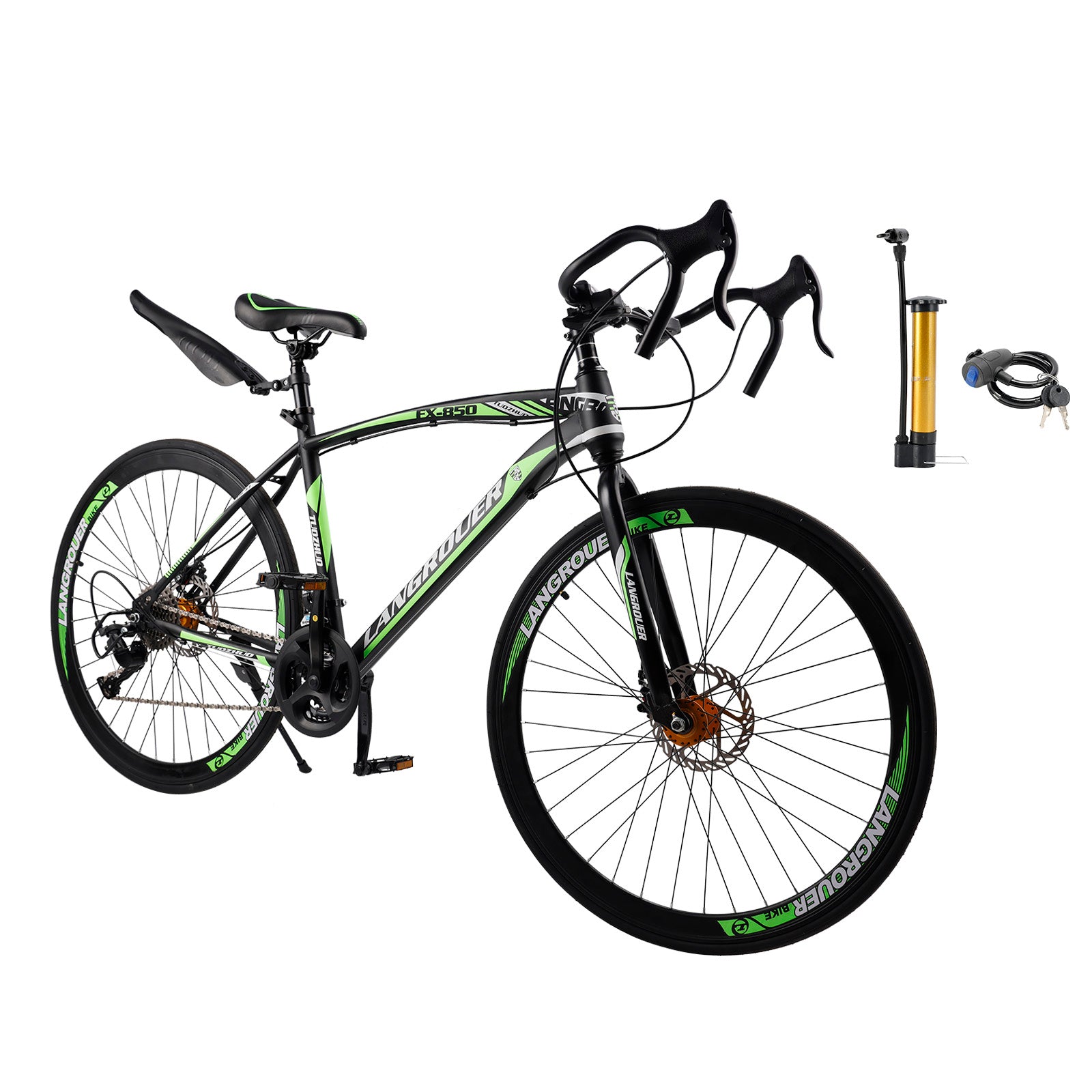 27-Speed Road Bike with Disc Brakes & Stylish Suspension 26"