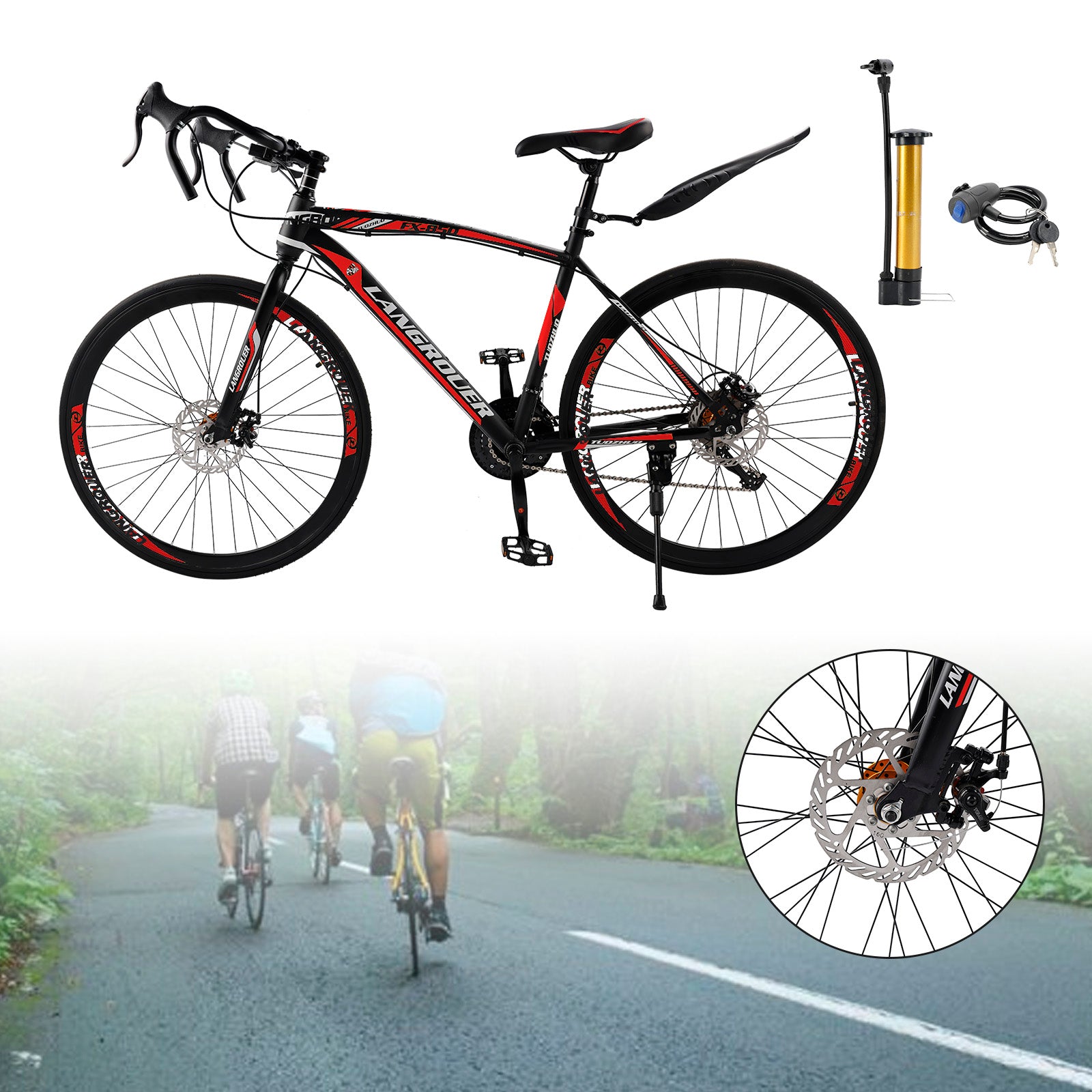 26" Dynamic 27-Speed Road Bike for Men & Women