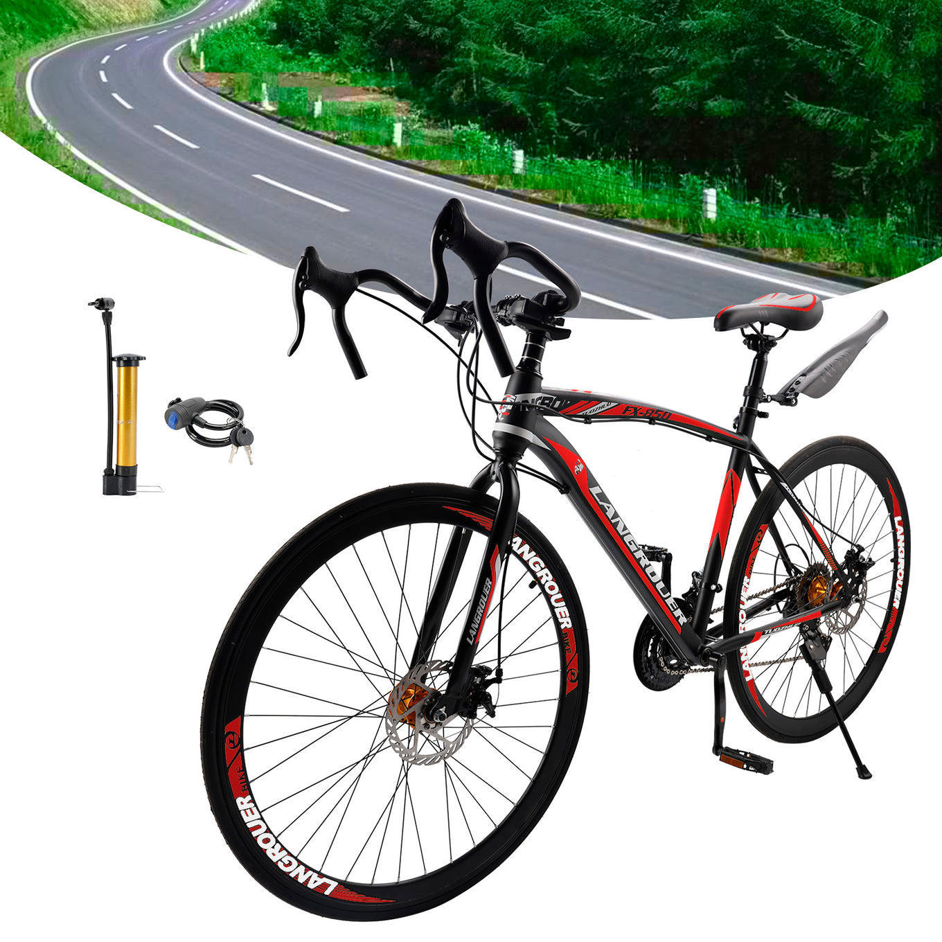 26" Dynamic 27-Speed Road Bike for Men & Women
